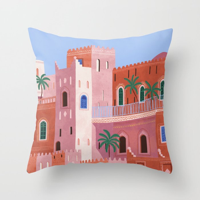 Sunset in Morocco Throw Pillow Gallery Image 1