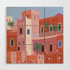 Sunset in Morocco Wood Wall Art Gallery Image 1