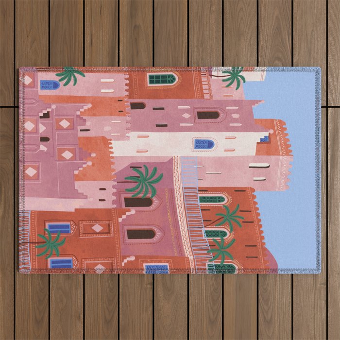 Sunset in Morocco Outdoor Rug Gallery Image 1