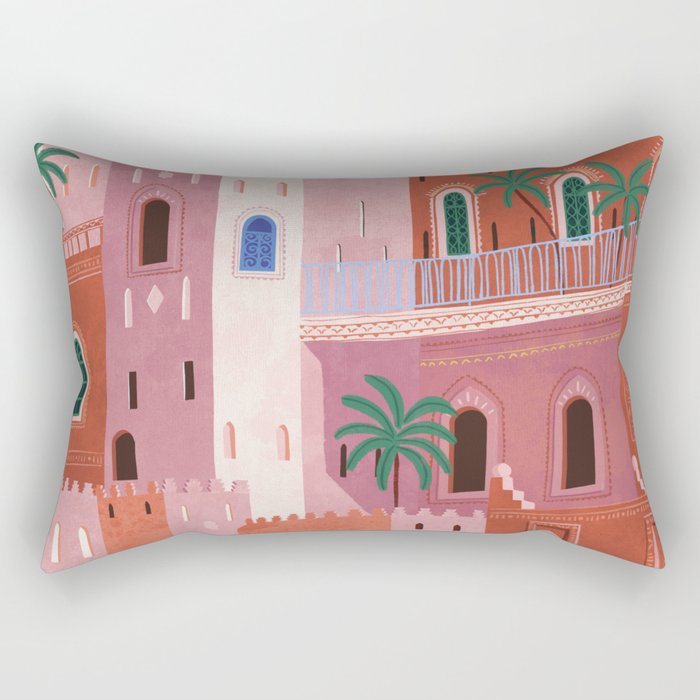 Sunset in Morocco Rectangular Pillow Gallery Image 2