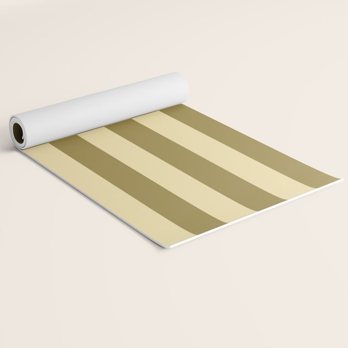 Strippy - Butter and Olive Yoga Mat Gallery Image 2