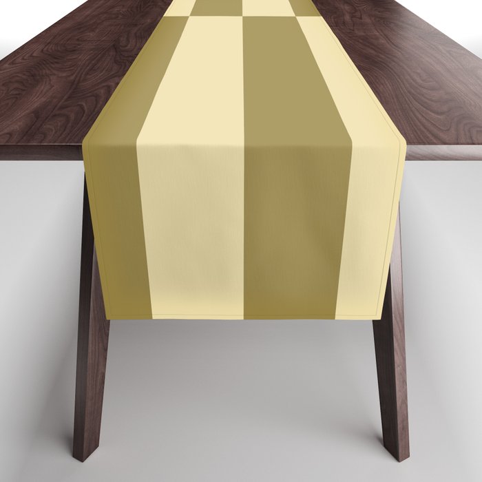 Strippy - Butter and Olive Table Runner Gallery Image 1