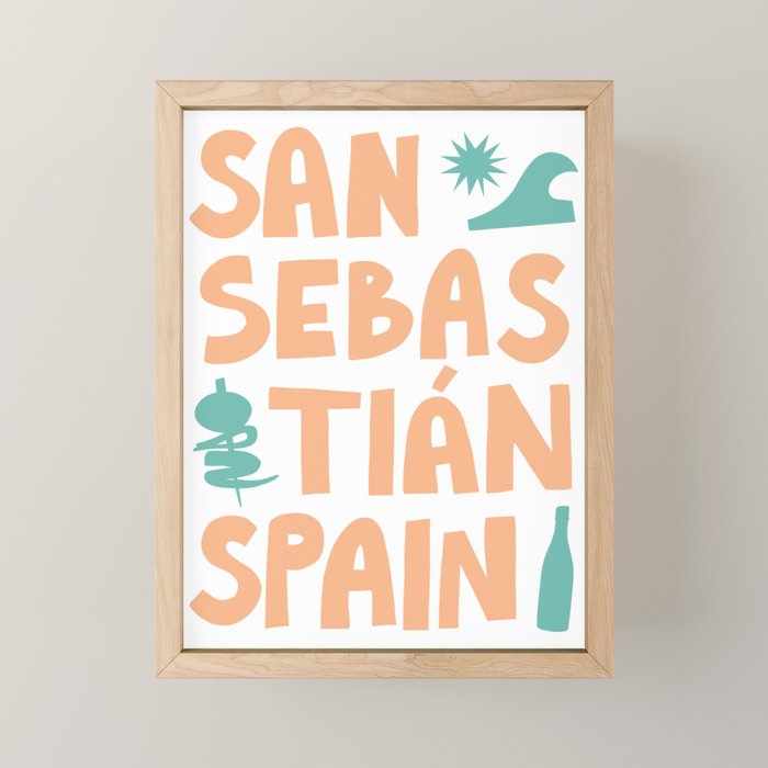 San Sebastian, Spain: Going Places Mini Art Print