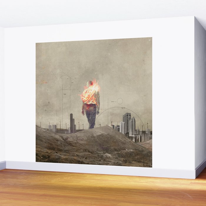 These cities burned my soul Wall Mural Gallery Image 2