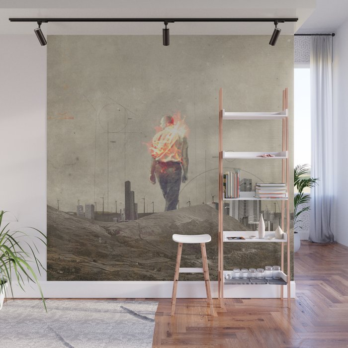 These cities burned my soul Wall Mural Gallery Image 1