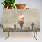 These cities burned my soul Credenza Gallery Image 1
