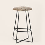 Silk Esfahan Persian Carpet Print Stool Gallery Image 1