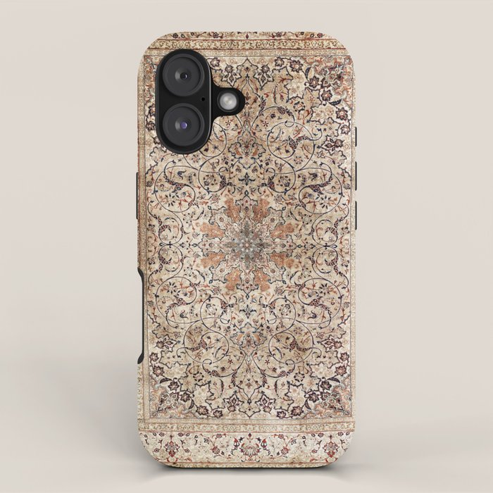 Silk Esfahan Persian Carpet Print iPhone Case Gallery Image 1