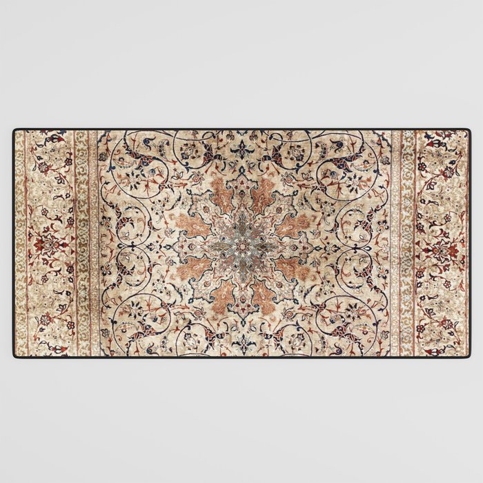 Silk Esfahan Persian Carpet Print Desk Mat Gallery Image 3