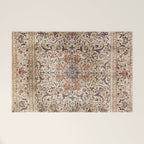 Silk Esfahan Persian Carpet Print Welcome Mat Gallery Image 1