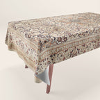 Silk Esfahan Persian Carpet Print Tablecloth Gallery Image 1