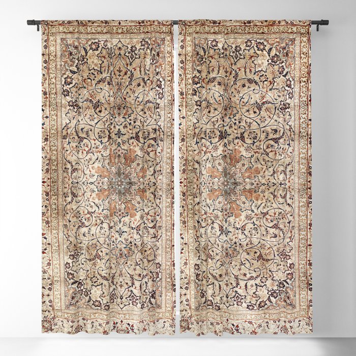Silk Esfahan Persian Carpet Print Window Curtain Gallery Image 5