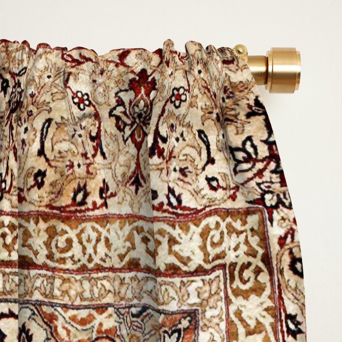 Silk Esfahan Persian Carpet Print Window Curtain Gallery Image 2