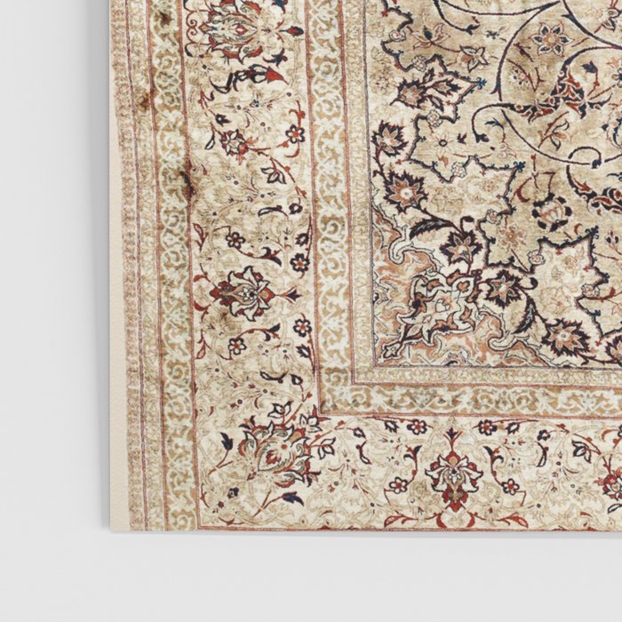Silk Esfahan Persian Carpet Print Poster Gallery Image 3