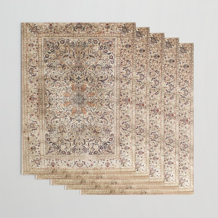 Silk Esfahan Persian Carpet Print Wrapping Paper Gallery Image 3