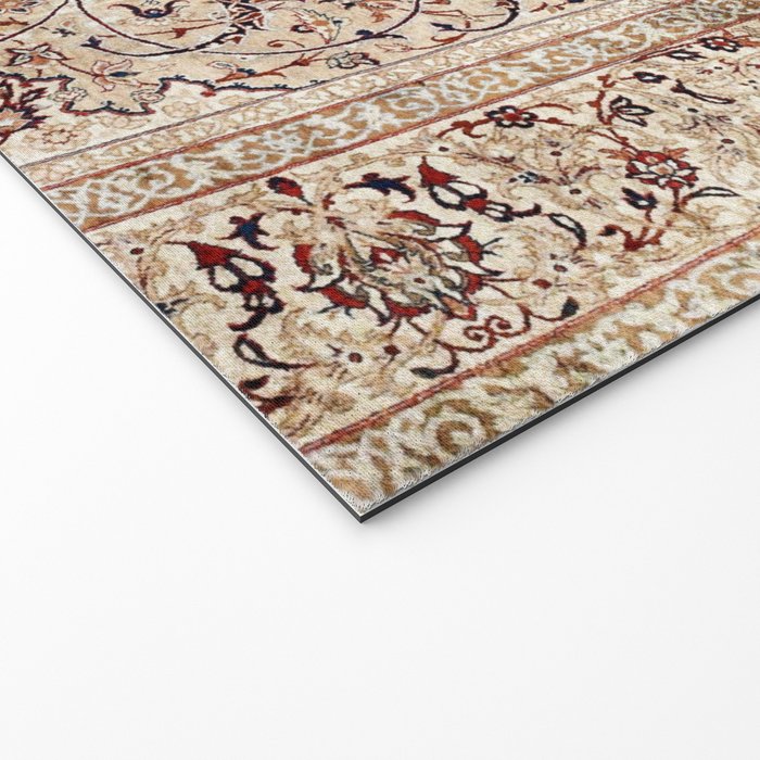 Silk Esfahan Persian Carpet Print Welcome Mat Gallery Image 2