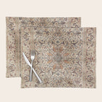 Silk Esfahan Persian Carpet Print Placemat Gallery Image 1