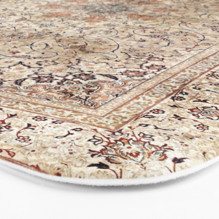Silk Esfahan Persian Carpet Print Bath Mat Gallery Image 3
