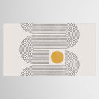 Mid-Century Modern No.22 - Woodblock Print Tablecloth Gallery Image 2
