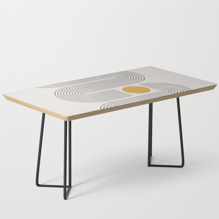 Mid-Century Modern No.22 - Woodblock Print Coffee Table Gallery Image 1
