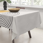 Mid-Century Modern No.22 - Woodblock Print Tablecloth Gallery Image 3
