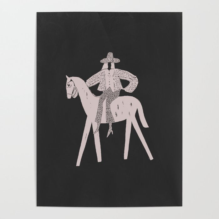 Solo Rider - Charcoal Poster Gallery Image 4