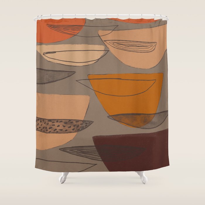 Transparent Shapes #1 Shower Curtain Gallery Image 1