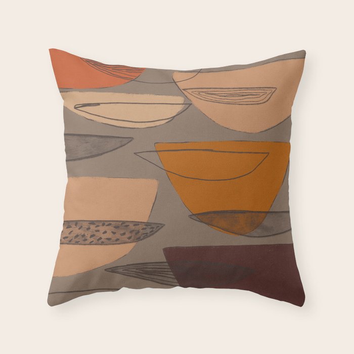 Transparent Shapes #1 Throw Pillow Gallery Image 1