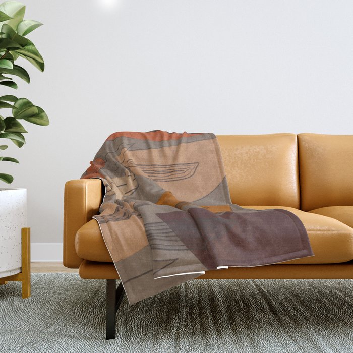 Transparent Shapes #1 Throw Blanket Gallery Image 1