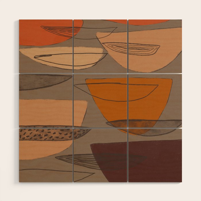 Transparent Shapes #1 Wood Wall Art Gallery Image 1
