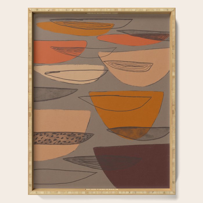 Transparent Shapes #1 Serving Tray Gallery Image 1
