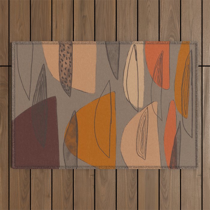 Transparent Shapes #1 Outdoor Rug Gallery Image 1