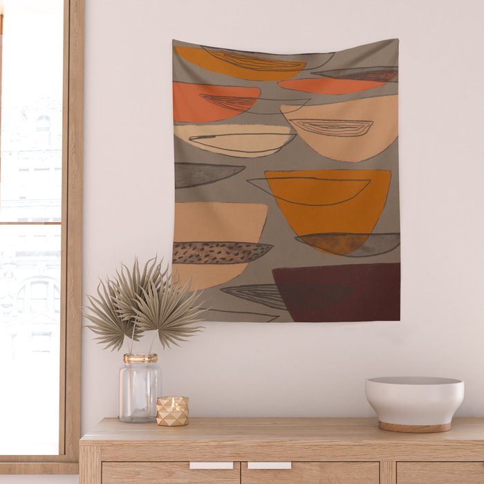 Transparent Shapes #1 Wall Tapestry Gallery Image 2