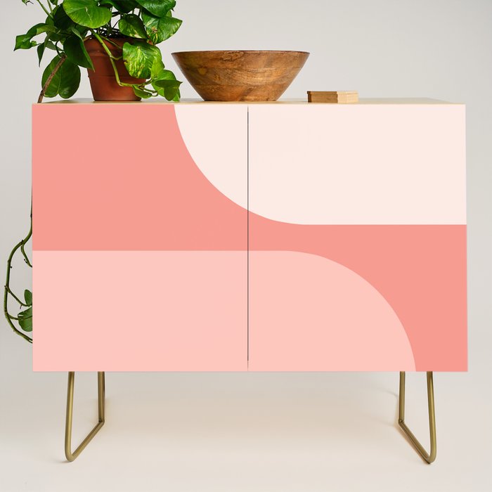 Modern Minimal Arch Abstract XLVI Credenza Gallery Image 1