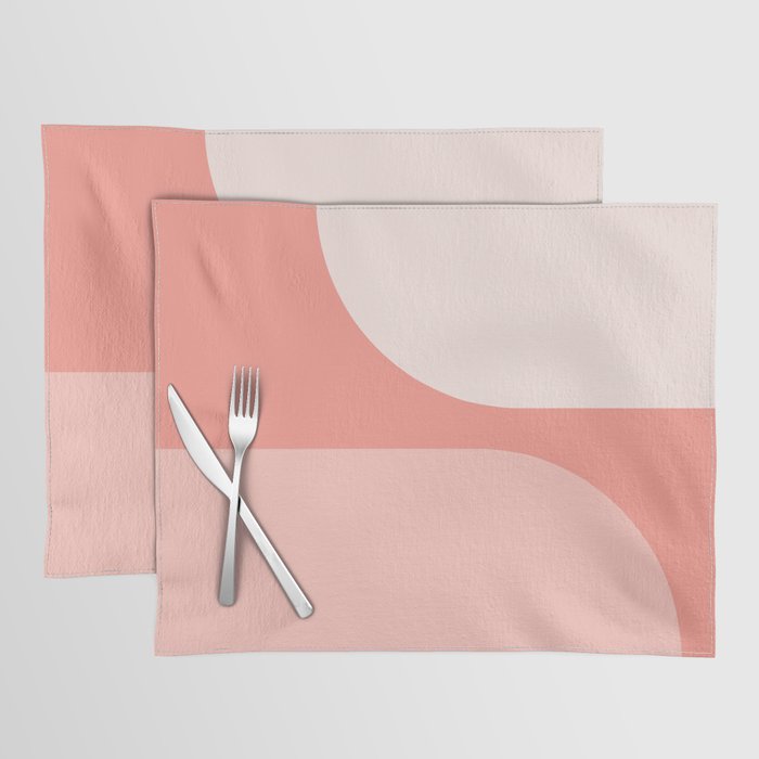 Modern Minimal Arch Abstract XLVI Placemat Gallery Image 1