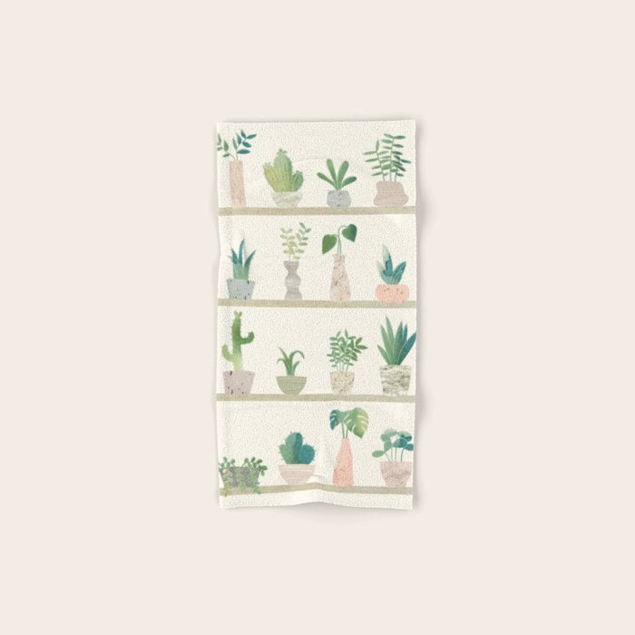 Little Plant Pots Bath Towel Gallery Image 1