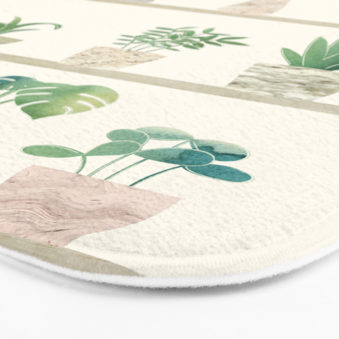 Little Plant Pots Bath Mat Gallery Image 3