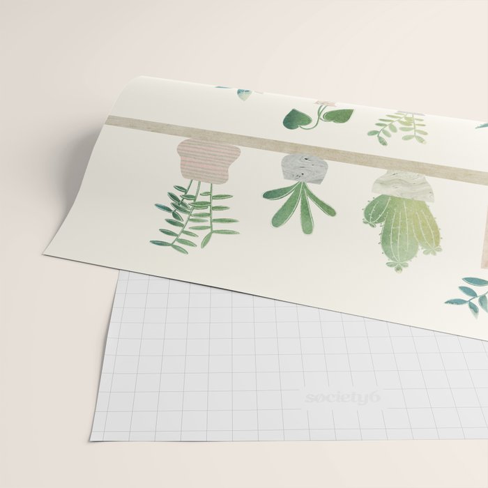 Little Plant Pots Wrapping Paper Gallery Image 2