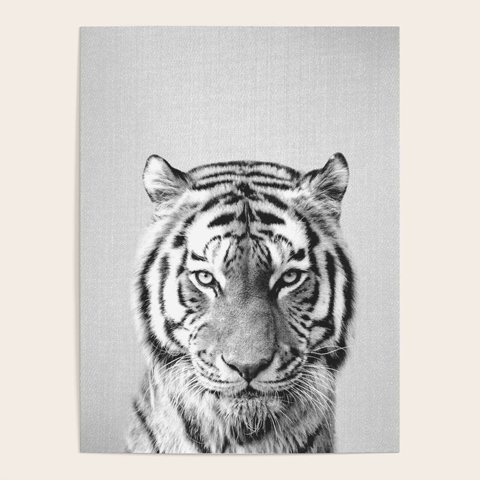 Tiger - Black & White Poster Gallery Image 4