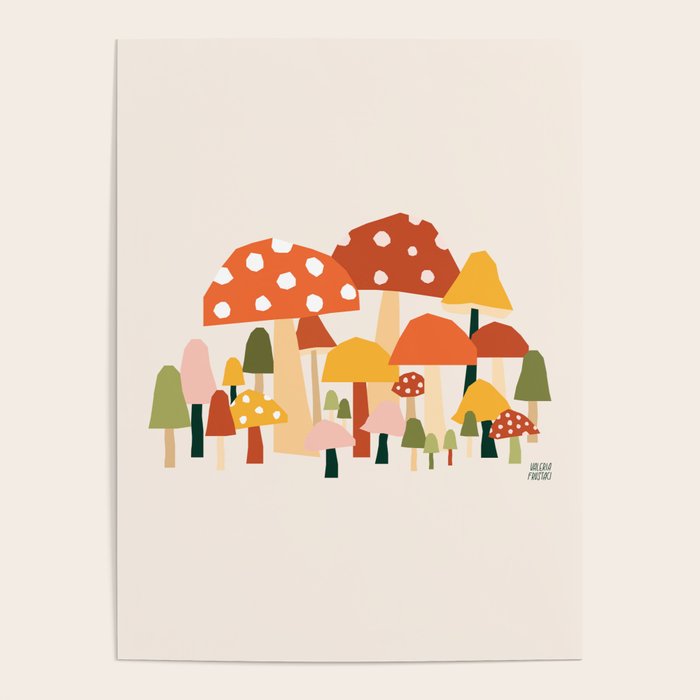 Fall Mushrooms  Poster Gallery Image 4