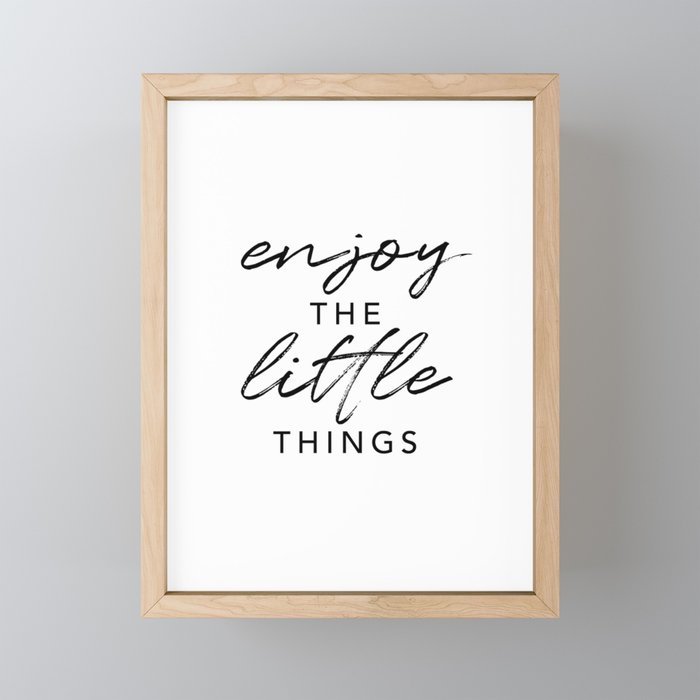 Enjoy the Little Things Mini Art Print Gallery Image 1