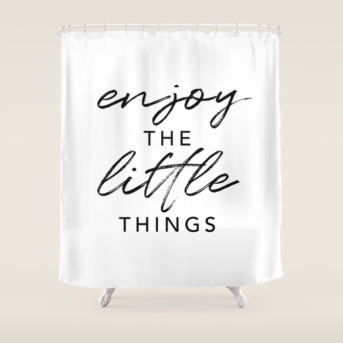 Enjoy the Little Things Shower Curtain Gallery Image 1