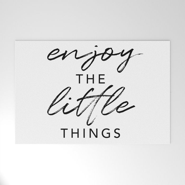 Enjoy the Little Things Welcome Mat Gallery Image 1