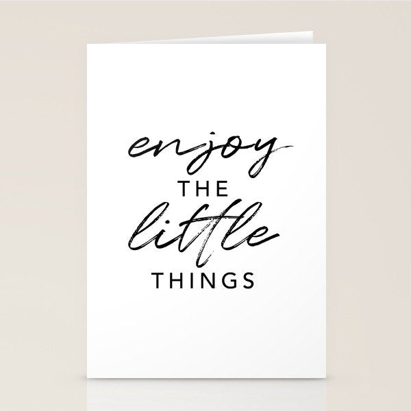 Enjoy the Little Things Stationery Card Gallery Image 1