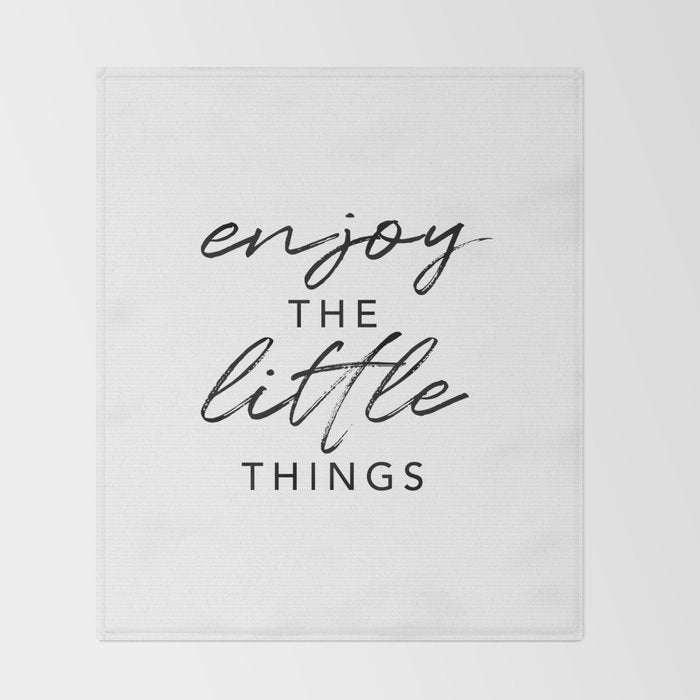 Enjoy the Little Things Throw Blanket Gallery Image 2