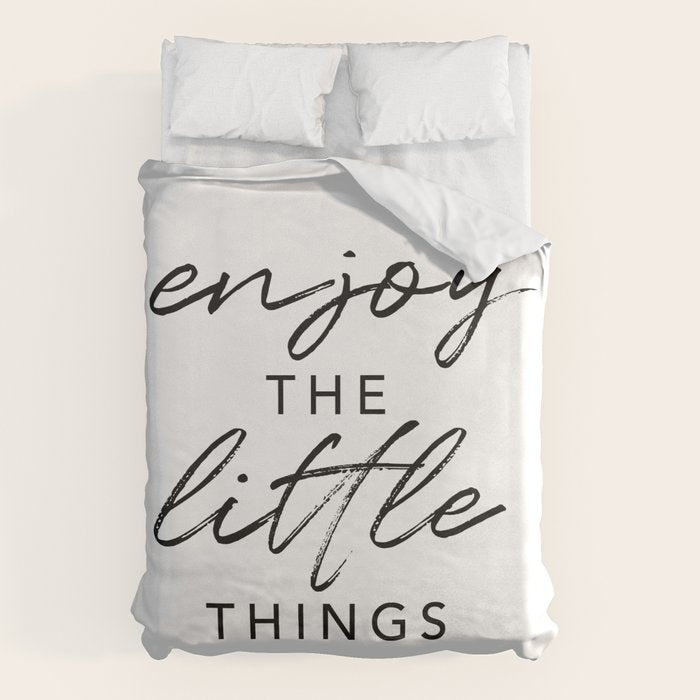 Enjoy the Little Things Duvet Cover Gallery Image 1