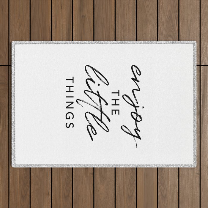 Enjoy the Little Things Outdoor Rug Gallery Image 1