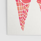 Ice Cream Cones - Pink & Peach Palette Poster Gallery Image 3