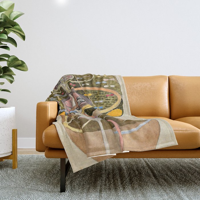 Hilma af Klint "Tree of Knowledge No. 1" Throw Blanket Gallery Image 1
