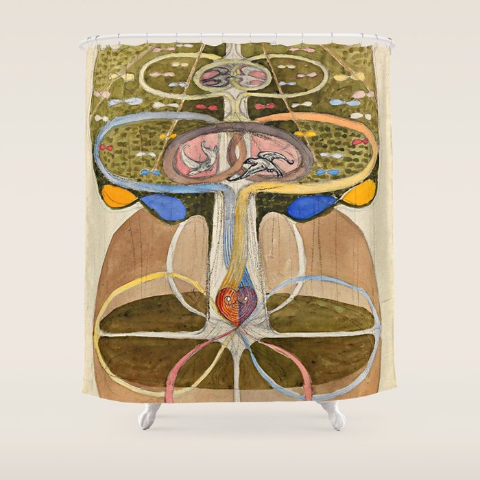 Hilma af Klint "Tree of Knowledge No. 1" Shower Curtain Gallery Image 1